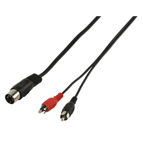 1,5m Audio-Kabel DIN-Stecker Buchse Kupplung 5-polig Diodenstecker